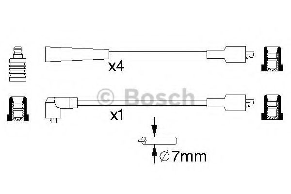 0 986 356 736 BOSCH Ignition Cable Kit