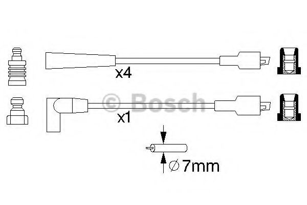 0 986 356 749 BOSCH Ignition Cable Kit