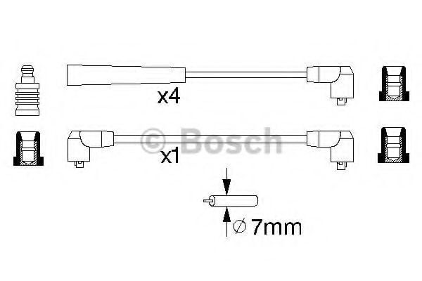 0 986 356 758 BOSCH Ignition Cable Kit