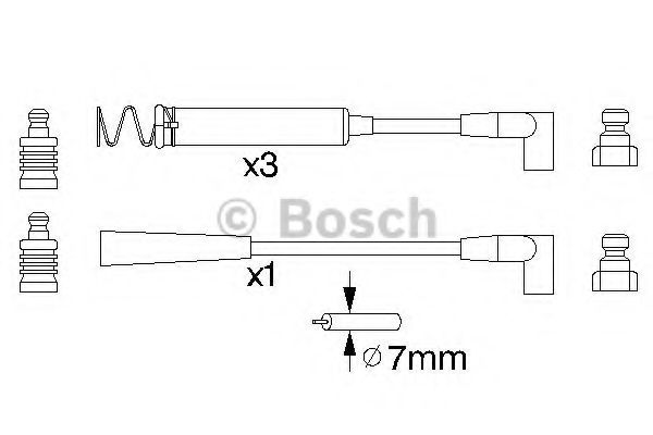 0 986 356 779 BOSCH Ignition Cable Kit