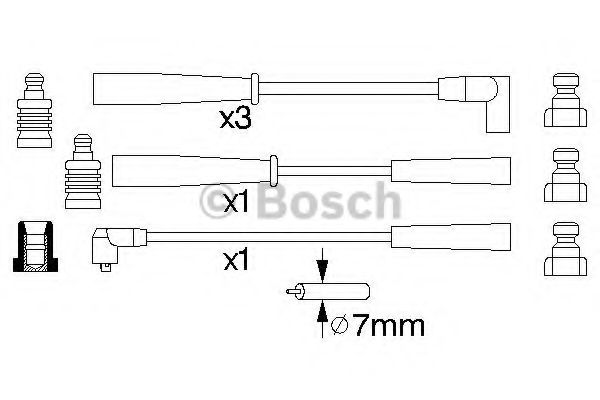 0 986 356 781 BOSCH Ignition Cable Kit