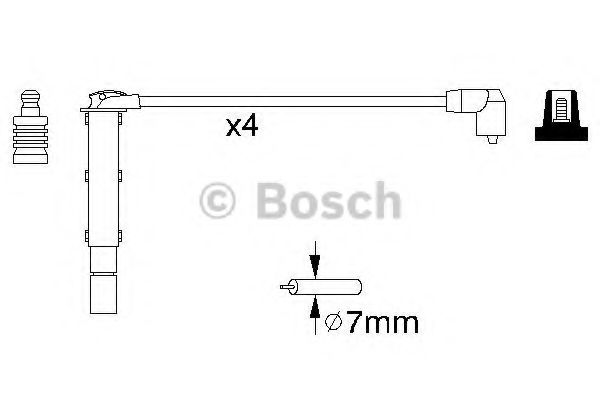 0 986 356 787 BOSCH Ignition Cable Kit