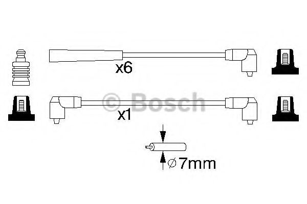 0 986 356 804 BOSCH Ignition Cable Kit