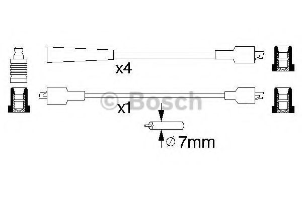 0 986 356 811 BOSCH Ignition Cable Kit