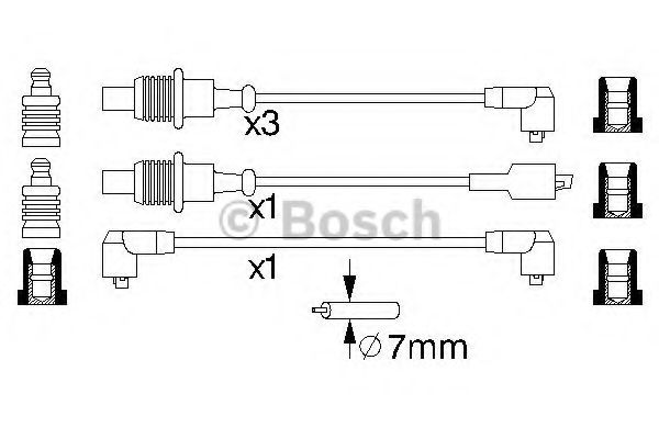 0 986 356 851 BOSCH Ignition Cable Kit