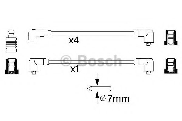 0 986 356 865 BOSCH Ignition Cable Kit