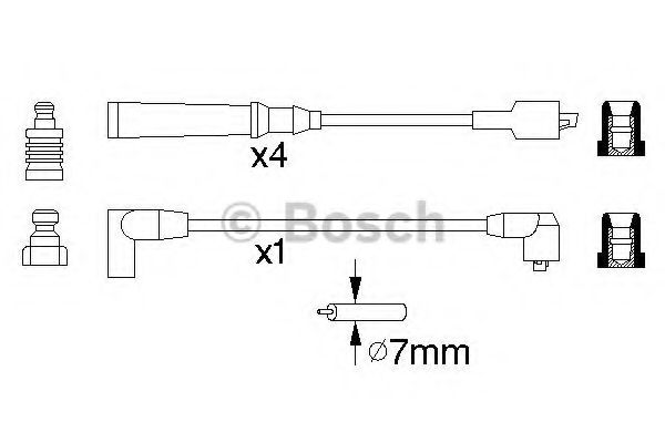 0 986 356 890 BOSCH Ignition Cable Kit