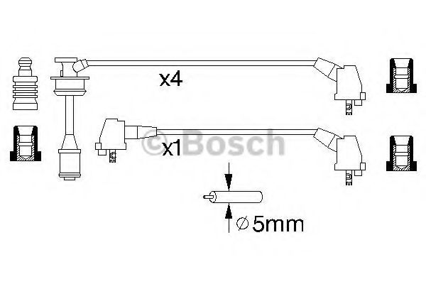 0 986 356 930 BOSCH Ignition Cable Kit