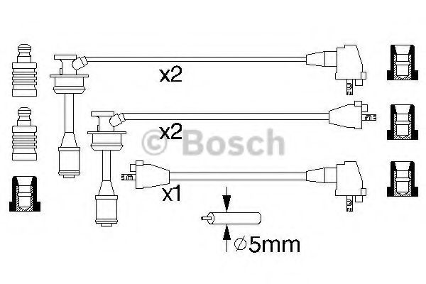 0 986 356 934 BOSCH Ignition Cable Kit