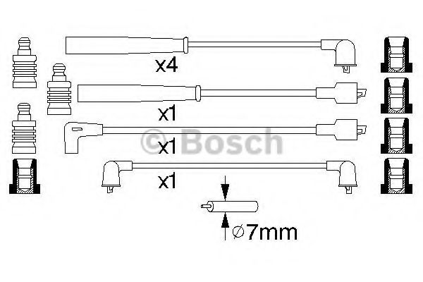 0 986 356 935 BOSCH Ignition Cable Kit