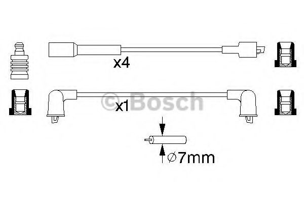 0 986 356 941 BOSCH Ignition Cable Kit