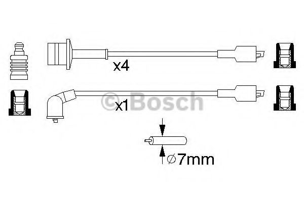 0 986 356 944 BOSCH Ignition Cable Kit