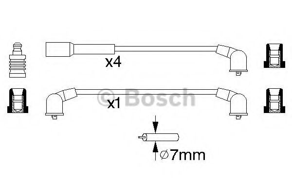 0 986 356 952 BOSCH Ignition System Ignition Cable Kit