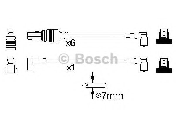 0 986 356 964 BOSCH Ignition Cable Kit