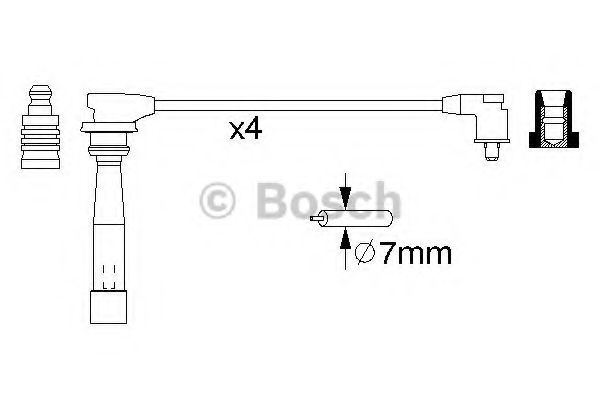 0 986 356 982 BOSCH Ignition Cable Kit