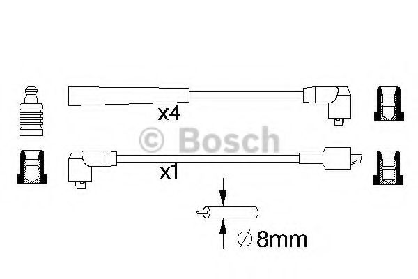 0 986 357 012 BOSCH Ignition Cable