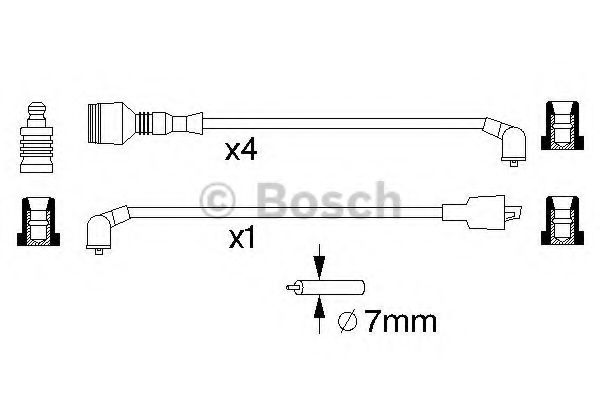 0986357014 BOSCH Ignition Cable Kit