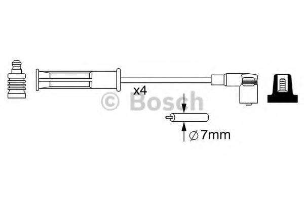 0 986 357 048 BOSCH Ignition Cable Kit