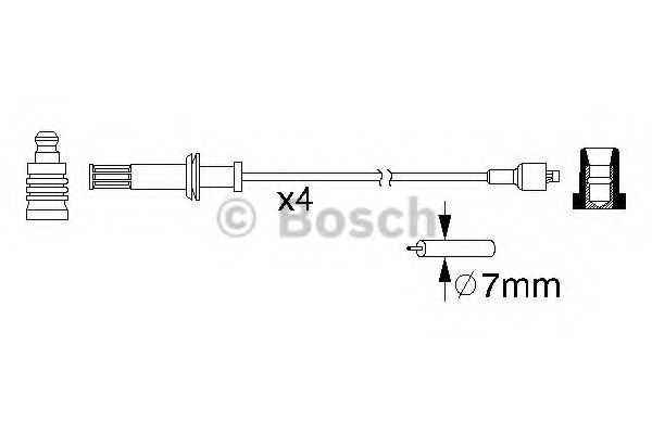 0 986 357 078 BOSCH Ignition Cable Kit