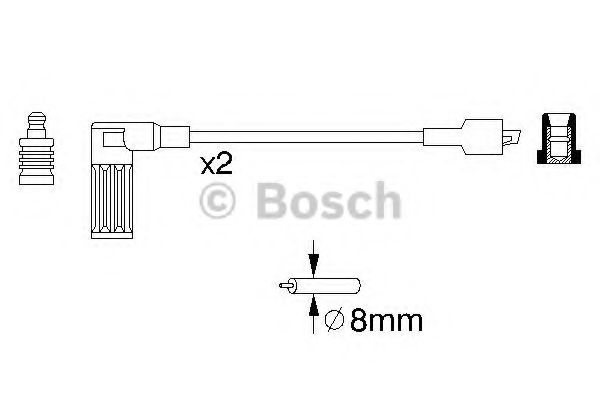 0 986 357 081 BOSCH Ignition Cable Kit