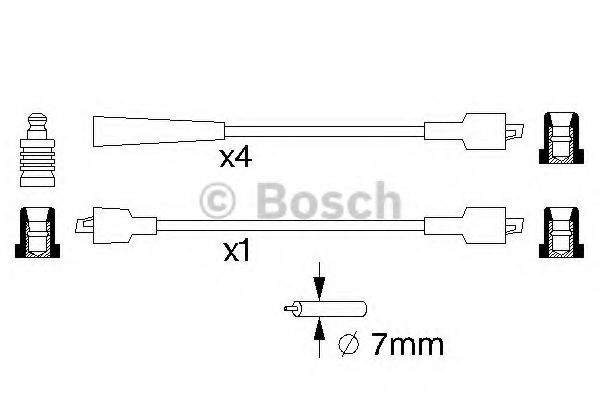 0 986 357 082 BOSCH Ignition Cable Kit