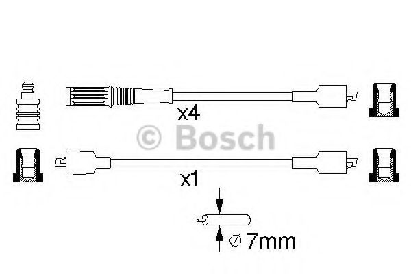 0 986 357 084 BOSCH Ignition Cable Kit