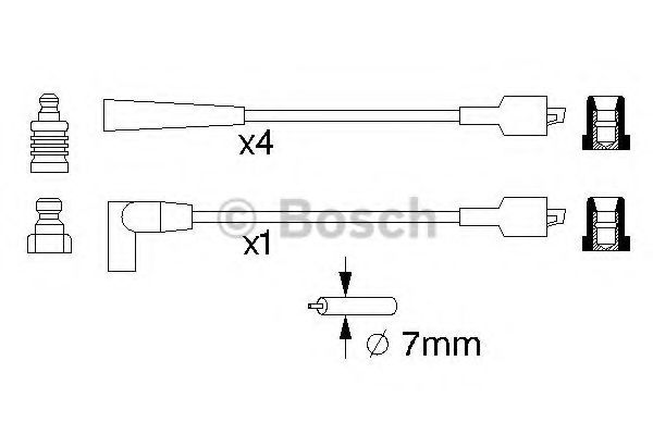 0 986 357 101 BOSCH Ignition Cable