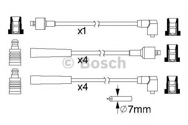 0 986 357 104 BOSCH Ignition Cable Kit