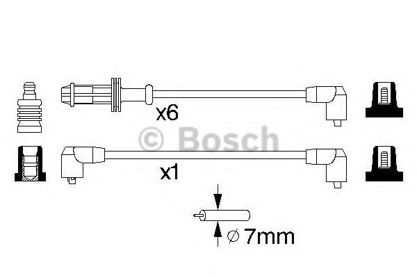 0 986 357 120 BOSCH Ignition Cable Kit