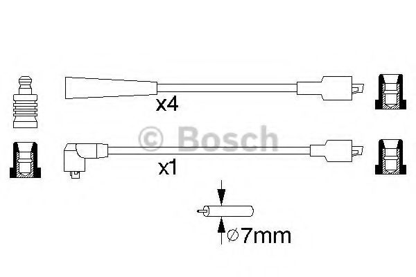 0 986 357 131 BOSCH Ignition Cable Kit