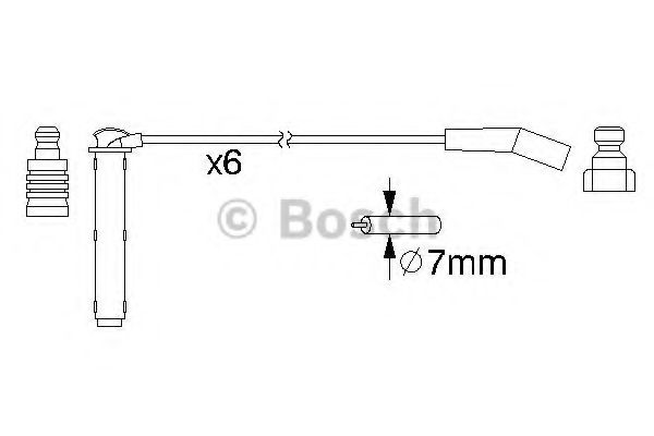 0 986 357 155 BOSCH Ignition Cable Kit