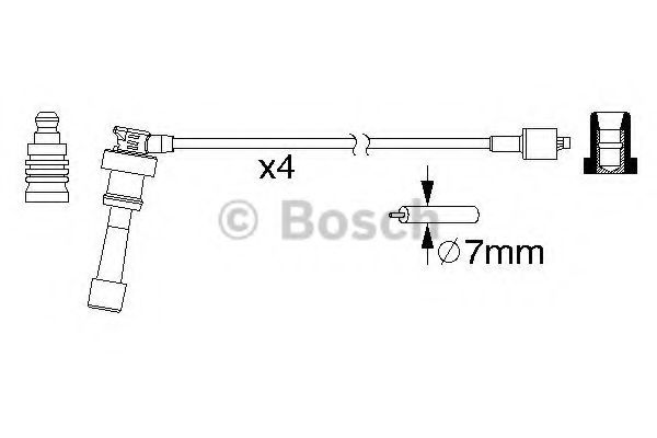 0 986 357 159 BOSCH Ignition Cable Kit