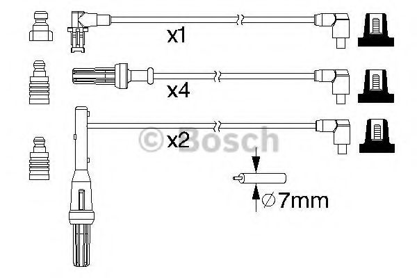 0 986 357 170 BOSCH Ignition Cable Kit