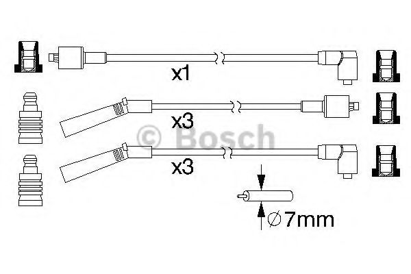 0986357178 BOSCH Ignition Cable Kit