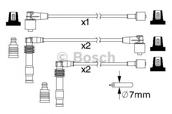 0 986 357 189 BOSCH Ignition Cable Kit
