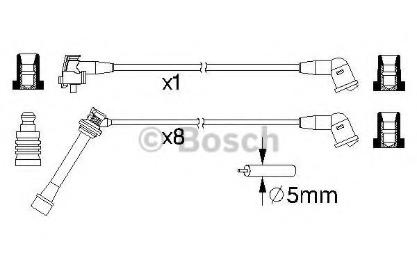 0 986 357 204 BOSCH Ignition Cable Kit