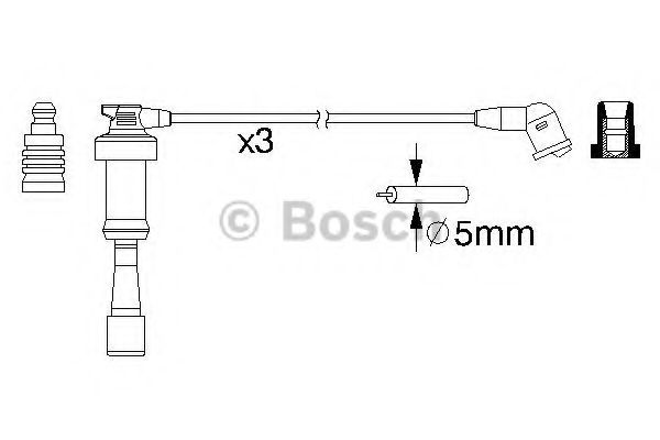 0986357207 BOSCH Ignition Cable Kit