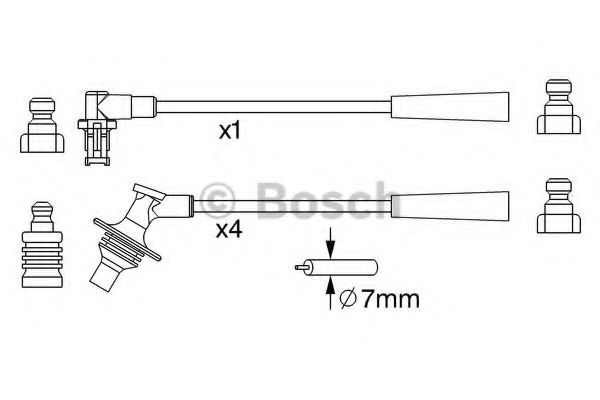 0 986 357 230 BOSCH Ignition Cable Kit