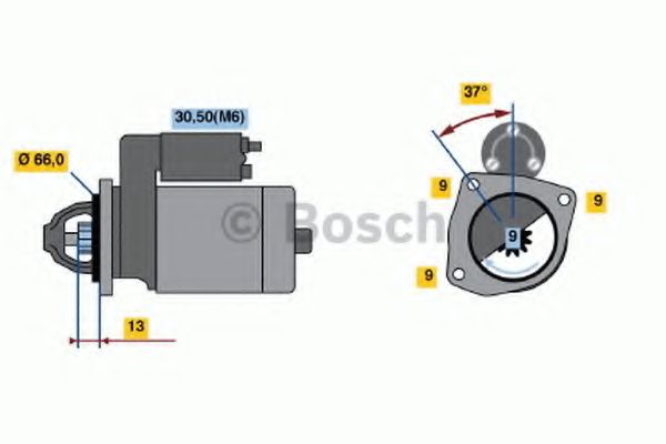 0 001 107 066 BOSCH Freewheel Gear, starter