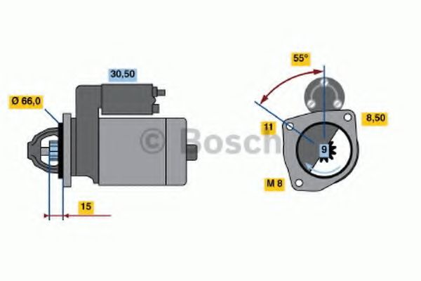 0 001 107 097 BOSCH Starter System Freewheel Gear, starter