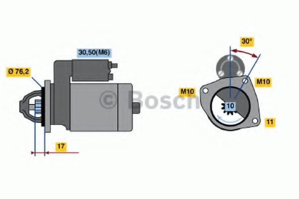 0 001 108 121 BOSCH Starter System Solenoid Switch, starter