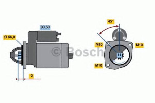 0 001 110 017 BOSCH Starter System Solenoid Switch, starter