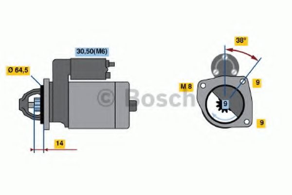 0 001 113 006 BOSCH Starter System Freewheel Gear, starter