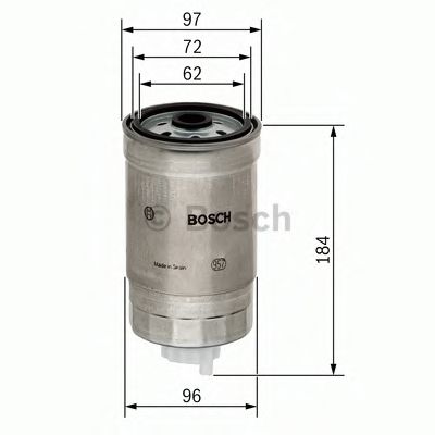F 026 402 036 BOSCH Fuel filter