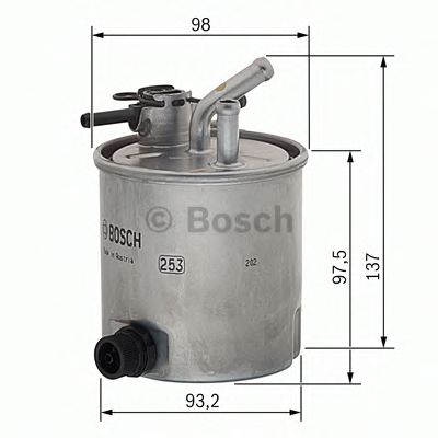 F 026 402 059 BOSCH Fuel filter
