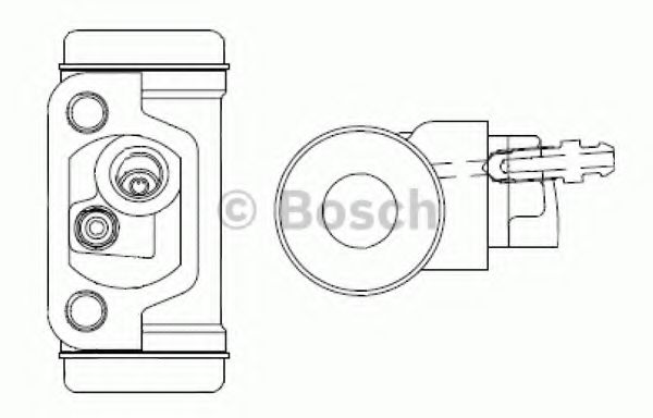 F 026 002 357 BOSCH Wheel-brake Cylinder Kit