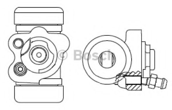 F 026 002 393 BOSCH Wheel Brake Cylinder