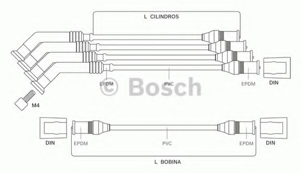 9 295 080 030 BOSCH Ignition Cable