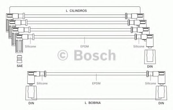 9 295 080 031 BOSCH Ignition Cable