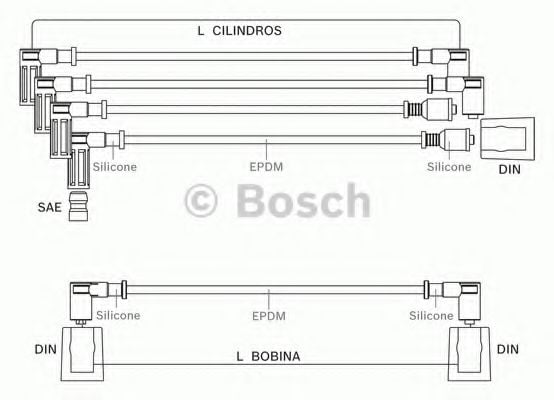9 295 080 033 BOSCH Ignition Cable